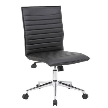 Armless task chair with 5-star base.