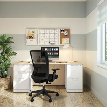 OS Laminate Double Pedestal Desk