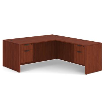 OS Laminate L-Shaped Desks w/ Pedestals
