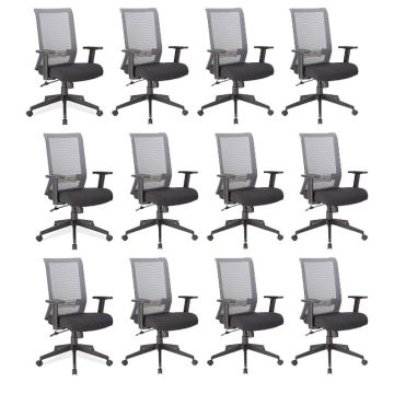 Interchangeable Series Mesh Office Chair Package (Set of 12)