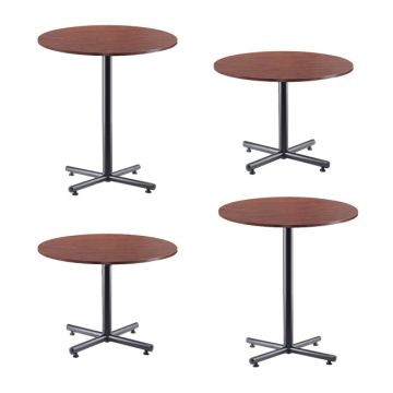 Package Set - 4 Cafe Tables w/ Cross Base (36" Round)