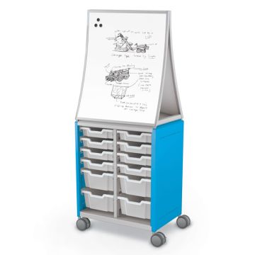 Compass Tray Storage Cabinets w/ Ogee Easel