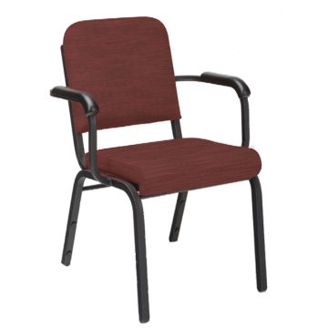 Upholstered Panline Stack Chair with Arms (2'' Seat)
