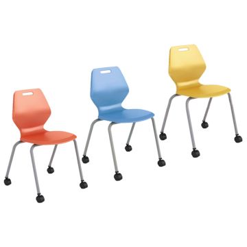 A & D Ready 4 Leg School Chairs with Casters