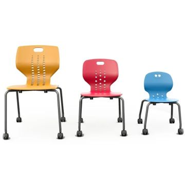 Emoji 4-Leg School Chairs with Casters