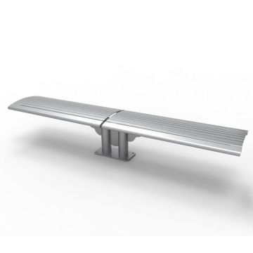 Phoenix Double Cantilever Steel Bench - 8'