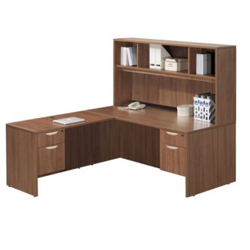 Classic Series L-Shaped Desk w/ Hutch