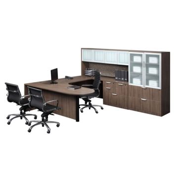 Classic Series U-Shaped Desk w/ Hutch