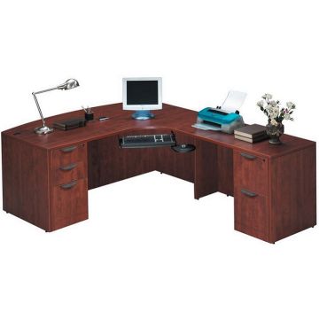 Bow Front L Desk (71'' W x 96'' D)