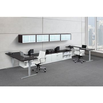 Elements Pneumatic Sit-Stand Desk Suite