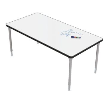 Hierarchy Porcelain Steel Dry Erase Activity Tables