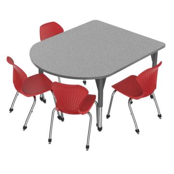 Premier Multimedia Table and Apex Stack Chair Package