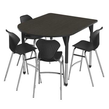 Premier Standing Height Multimedia Table and Apex Adjustable Stool Package