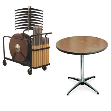 ProRent Plywood Pedestal Table & Cart Party Packages