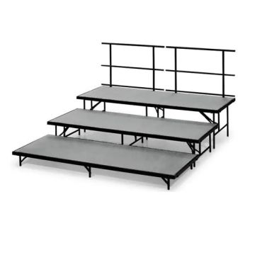 Transfold Fixed Height Stages and Seated Risers w/ Polypropylene Deck by Midwest