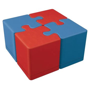 Puzzle Soft Seating - Set of 4 Ottomans