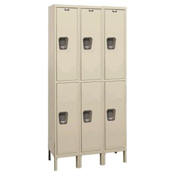 Maintenance-Free Quiet Double-Tier 3-Wide Lockers