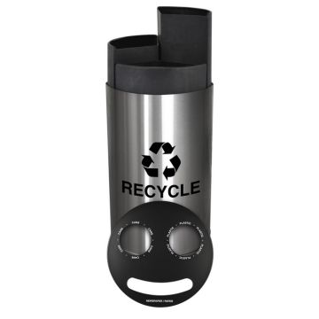 Smiley 3 Stream Recycling Receptacle