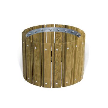 Pressure Treated Round Outdoor Planter