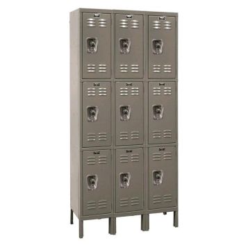 ReadyBuilt Triple-Tier 3-Wide Lockers w/ Locks