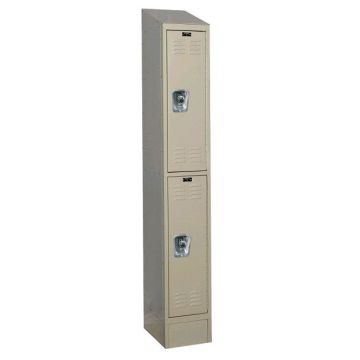 ReadyBuilt2 Double-Tier 1-Wide Lockers w/ Slope Top & Locks