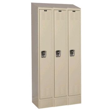 ReadyBuilt2 Single-Tier 3-Wide Lockers w/ Slope Top & Locks