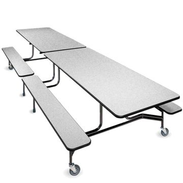 Rectangle Cafeteria Tables w/Bench Seating