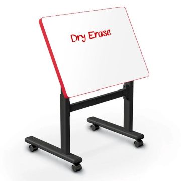 Dry Erase Height Adjustable Flipper Desks