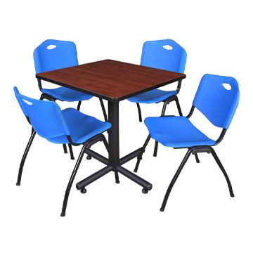 Kobe Base Cafe Table and M Stacker 4700 Chairs