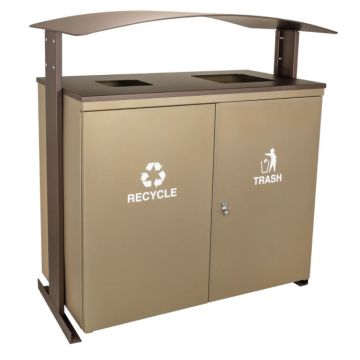 Ellipse Outdoor Waste Recycling Receptacle