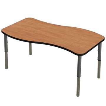 Synergy Adjustable Ripple Table - 24'' D x 60'' W