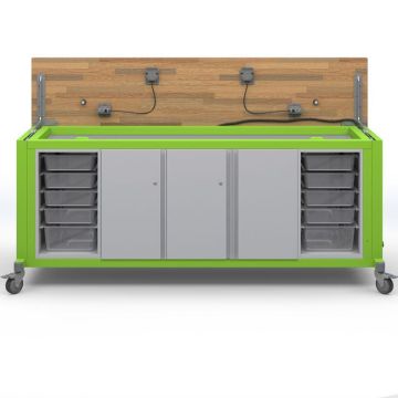 Rover Mobile Makerspace Powered Tables with Storage