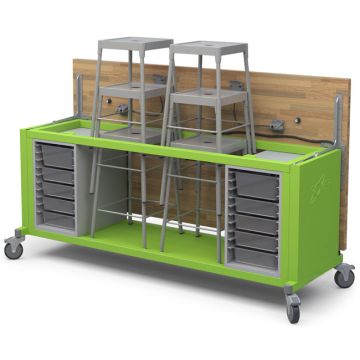 Rover Mobile Makerspace Tables with Stools