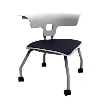 Ruckus Four-leg Chair With Casters (15'' H - 2nd-4th) Upholstered Seat