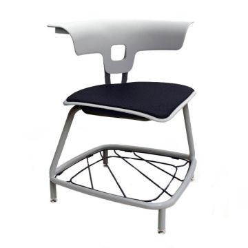 Ruckus Stack Chair w/ Glides (18'' H - 5th-Adult) Upholstered Seat