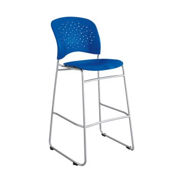 Reve Collection Round Back Bistro-Height Chair w/ Sled Base (31” H Fixed Height)