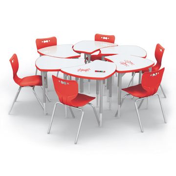 Dry Erase Shapes Desk & Hierarchy Chair Packages