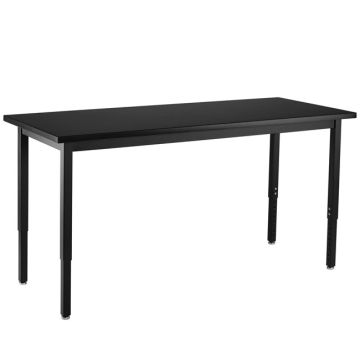Height Adjustable Steel Science Tables with Epoxy Top