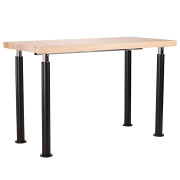 Adjustable Height Designer Science Lab Table with Butcherblock Top