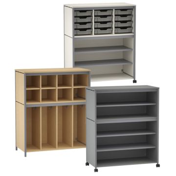 Constellate Low + Mid Cluster Classroom Storage Cabinets