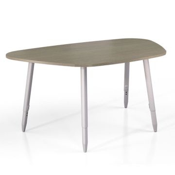 Flowform Table - Round Trapezoid Table (60'' W x 36'' D)
