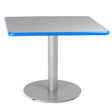 Square Cafe Table w/ Circular Base