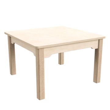 Square Preschool Classroom Activity Table - 14.5" H