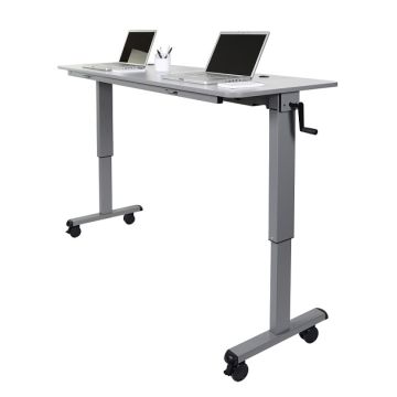 Adjustable Flip Top Table w/ Crank Handle