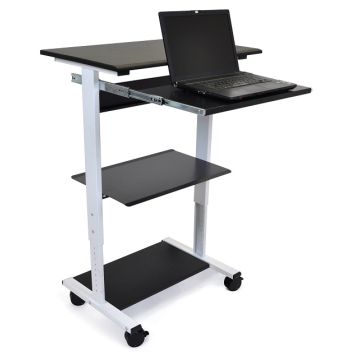 Adjustable 3-Shelf Stand Up Workstation