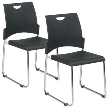 Sled Base Stack Chair, Set of 2