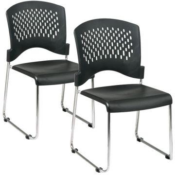 Sled Base Stack Chair- Set of 2