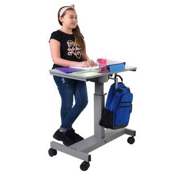 Sit and Stand Student Desk - Crank