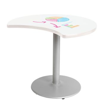 Crescent Activity Table with Dry Erase Top