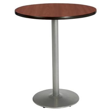 Mode Round Bar Height Cafe Tables w/ Round Silver Base
